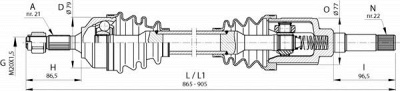OPEN PARTS drs639100 -  Приводной вал